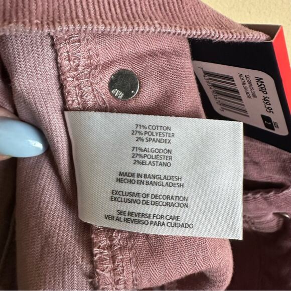 GAP Corduroy Shorts Mauve Nostalgia Rose Pink Cut-Off Frayed Hem Women’s Size 2 - Picture 10 of 15